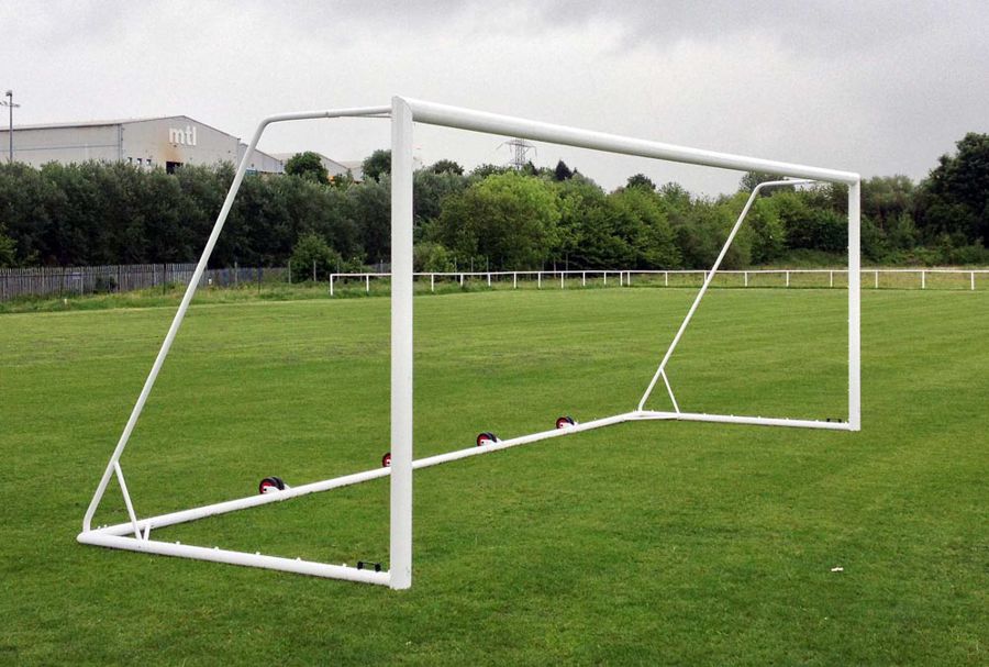 24x8ft Stadium Box Goals - Aluminium Package - 32mm Net Rail