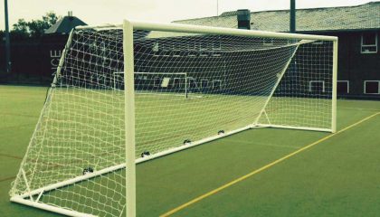 Rollaway Aluminium Goal Post 16’x7′ – Designed for Grass Surfaces