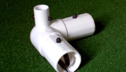 Goalpost Corner Bracket with Spigot and Locking Buttons