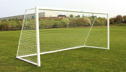 Fixed sided freestanding goalpost for 9v9 Junior Football 16 x 7