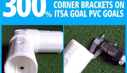 Goal Post Corner Bracket for uPVC Goals