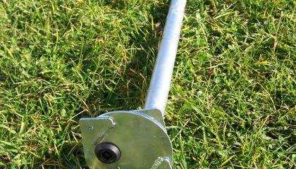 Goal post lockable ground socket cap for oval stadium aluminium goalpost- HEAVY DUTY VERSION