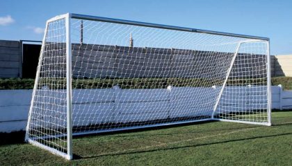 Aluminum Self-Build Football Goal Post – Mini Soccer Goal 12’x6′ – Sectional Crossbar